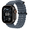 Apple Watch Ultra 3 49mm Black Titanium Case Ocean Band Anchor Blue AWUB3-46